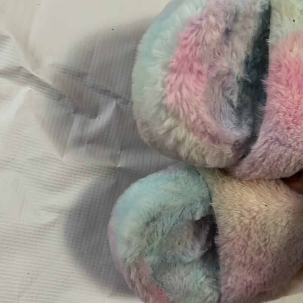 Steve Madden Fabfuzz Multi Color Faux Fur Slipper… - image 5